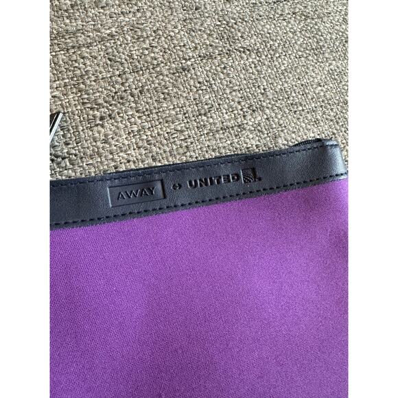 Away x United Lightweight Purple Amenity Travel Pouch - Picture 2 of 5